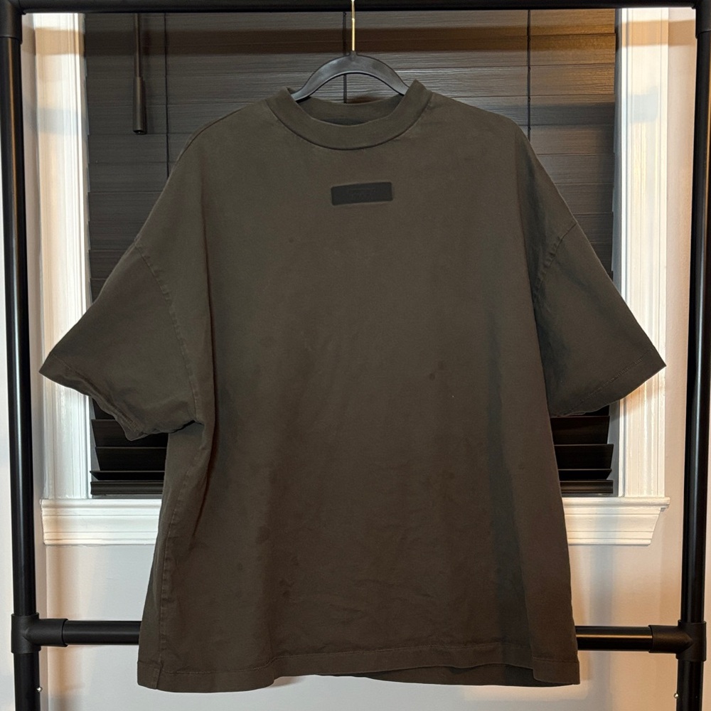 Fear of God Olive oversized Short Sleeve Tee
